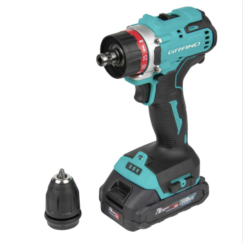 Шуруповерт акумуляторний ТАК-21 DFR/PRO (BRUSHLESS) ''GRAND'' GRDA21BLD