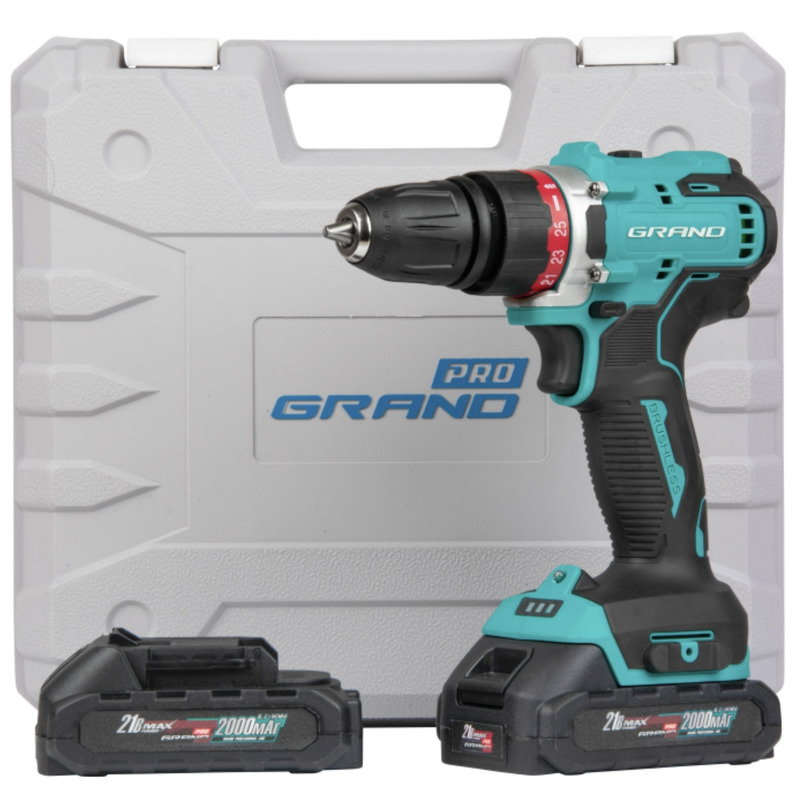 Шуруповерт акумуляторний ТАК-21 DFR/PRO (BRUSHLESS) ''GRAND'' GRDA21BLD
