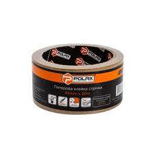 Клейкая лента бумажная 48х20м POLAX 101-174