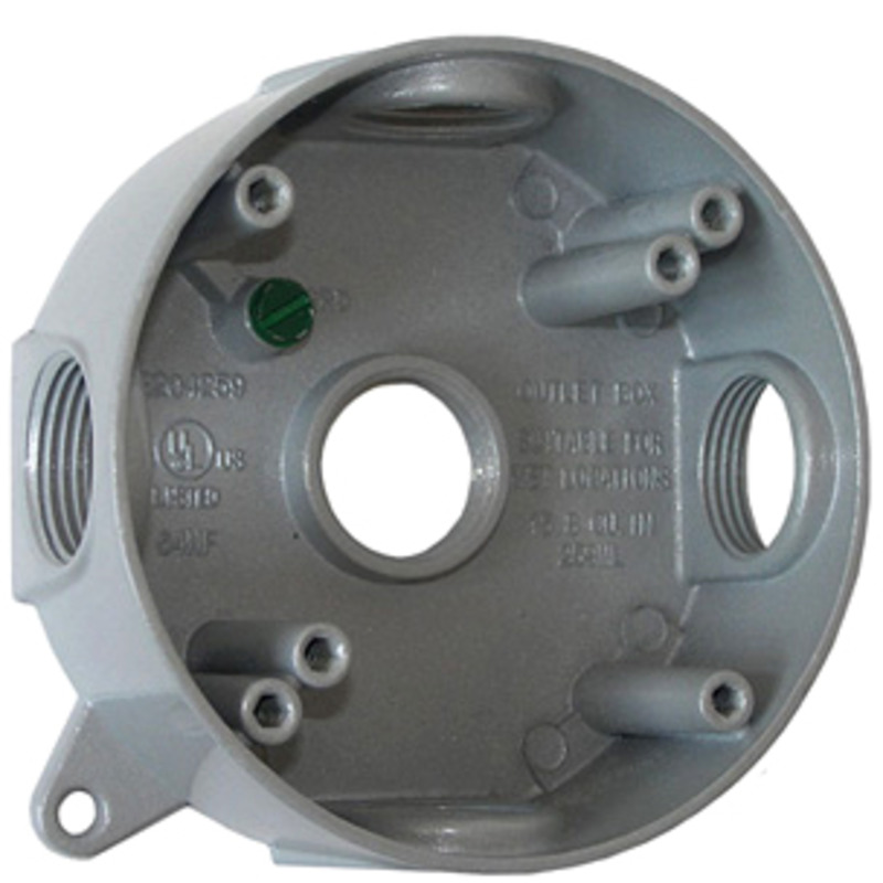 Коробка монтажна металева без кришки e.industrial.pipe.db.round.thread.5.x.1/2" "E.NEXT" i0530010