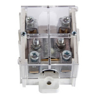 Клемна колодка прохідна e.tc.main.brass.95k, 1х95 мм.кв./4х16 мм.кв..,латунь з кришкою "E.NEXT" p0820004