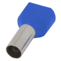 Изолированный наконечник 2.0.75.blue (TE7510 blue) 2x0,75 кв.мм, голубой "E.NEXT" s4037002