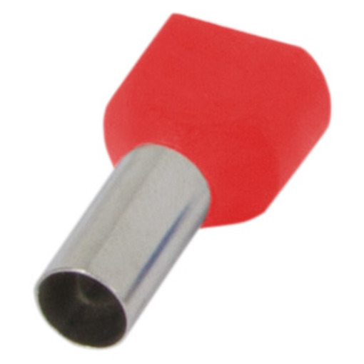 Ізольований наконечник 2.2.5.red (TE2510 red) 2x2,5 кв.мм, червоний "E.NEXT" s4037007