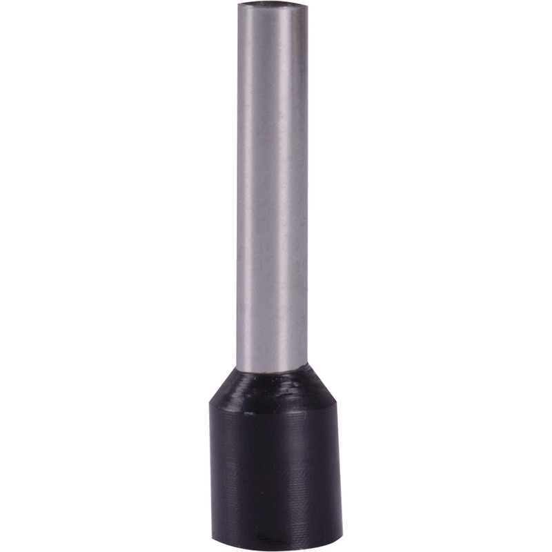 Изолированный втулочный наконечник 4018.black 4,0 кв.мм, черный "E.NEXT" s3036063