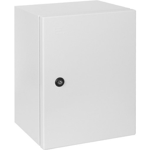 Корпус металевий e.mbox.industrial.p.40.30.20z IP65 з монтажною панеллю (400х300х200) "E.NEXT" s0100256
