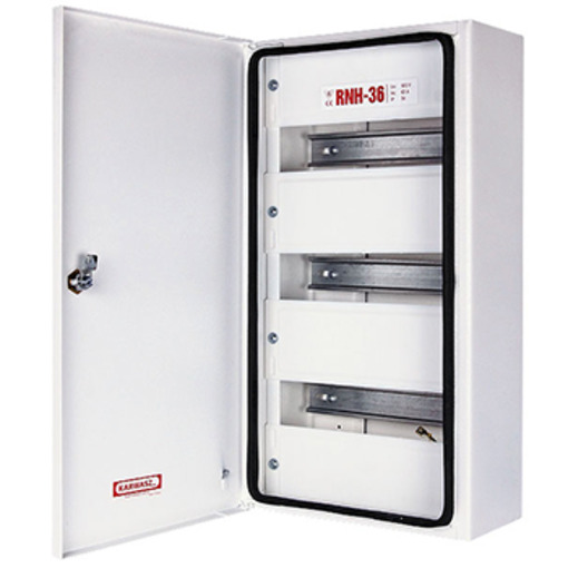 Шафа розподільна e.mbox.RNH-36 мет., герметична. IP 54, навісний, 36 мод., 480х255х115 мм "E.NEXT" RNH-36