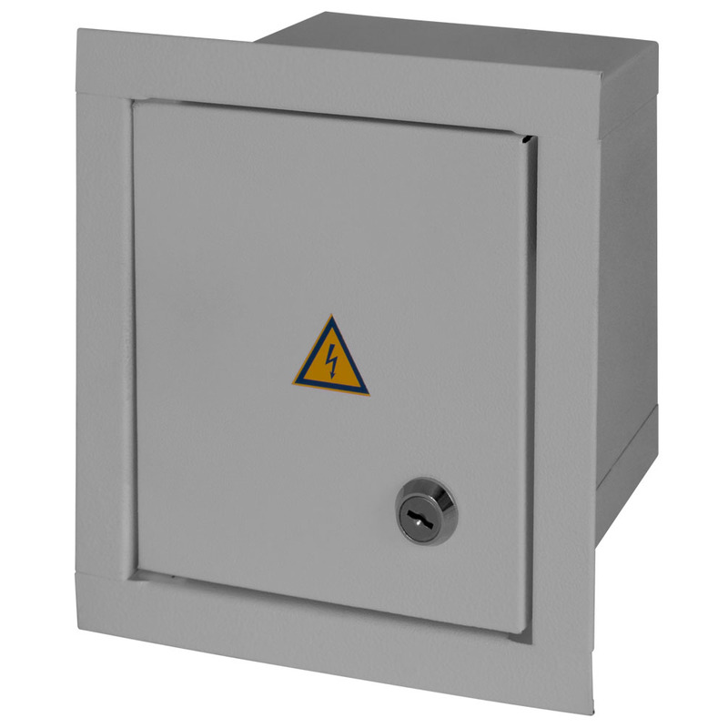 Шкаф e.mbox.stand.w.06.z металлический, под 6 мод., что встраивается, с замком "ENEXT" s0100018