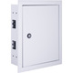 Корпус металевий e.mbox.pro.w.24z IP31 вбудований на 24 модулів із замком "E.NEXT" p0100210