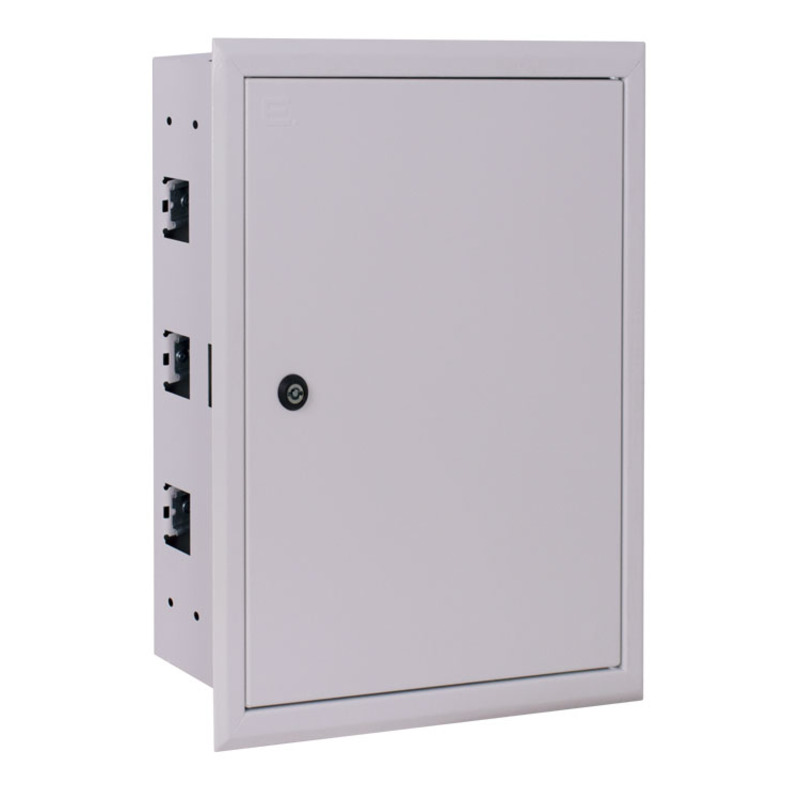 Корпус металлический e.mbox.pro.w.54z IP31 встроенный на 54 модулей с замком "E.NEXT" p0100213