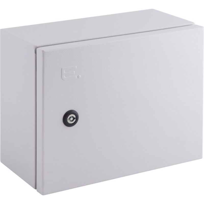 Корпус металлический e.mbox.pro.n.12z IP54 навесной 12 модулей з замком "E.NEXT" p0100215