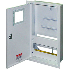 Корпус e.mbox.stand.w.f3.12.z металевий, під 3-ф. лічильник, 12 мод., що вбудовується, із замком "E.NEXT" s0100010
