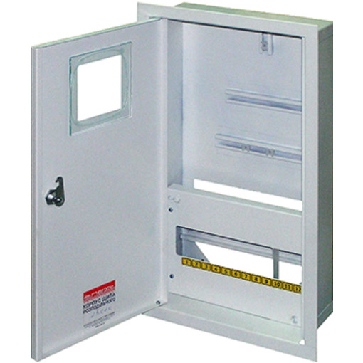 Корпус e.mbox.stand.w.f3.12.z металевий, під 3-ф. лічильник, 12 мод., що вбудовується, із замком "E.NEXT" s0100010