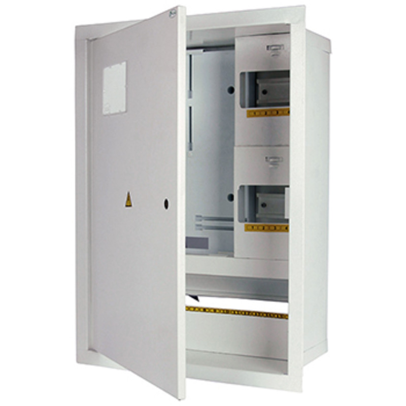 Корпус e.mbox.stand.w.f3.24.z.е металевий, під 3-ф. електронний лічильник, 24 мод., що вбудовується, із замком "E.NEXT" s0100051
