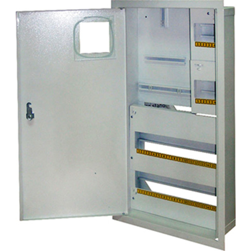 Корпус e.mbox.stand.w.f3.36.z металевий, під 3-ф. лічильник, 36 мод., що вбудовується, із замком "E.NEXT" s0100030