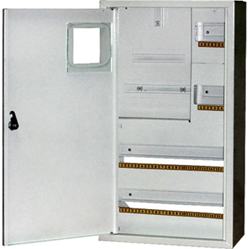 Корпус e.mbox.stand.n.f3.36.ze металевий, під 3-ф. електронний лічильник, 36 мод., навісний, із замком "E.NEXT" s0100073