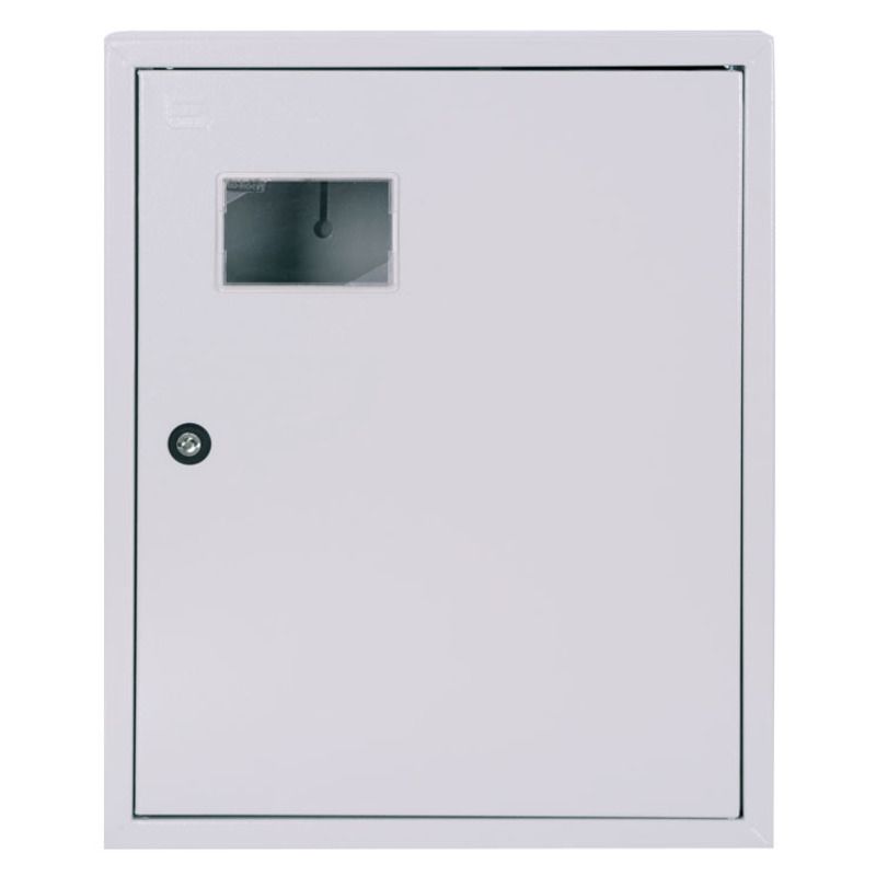 Корпус учета металлический e.mbox.pro.n.f3.27z IP31 навесной под 3ф счетчик, 27 модулей с замком "E.NEXT" p0100223