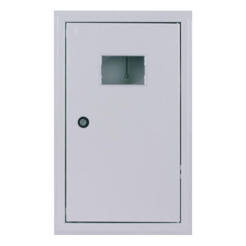 Корпус обліку металевий e.mbox.pro.w.f3.12z IP31, що вбудовується під 3ф лічильник, 12 модулів із замком "E.NEXT" p0100226