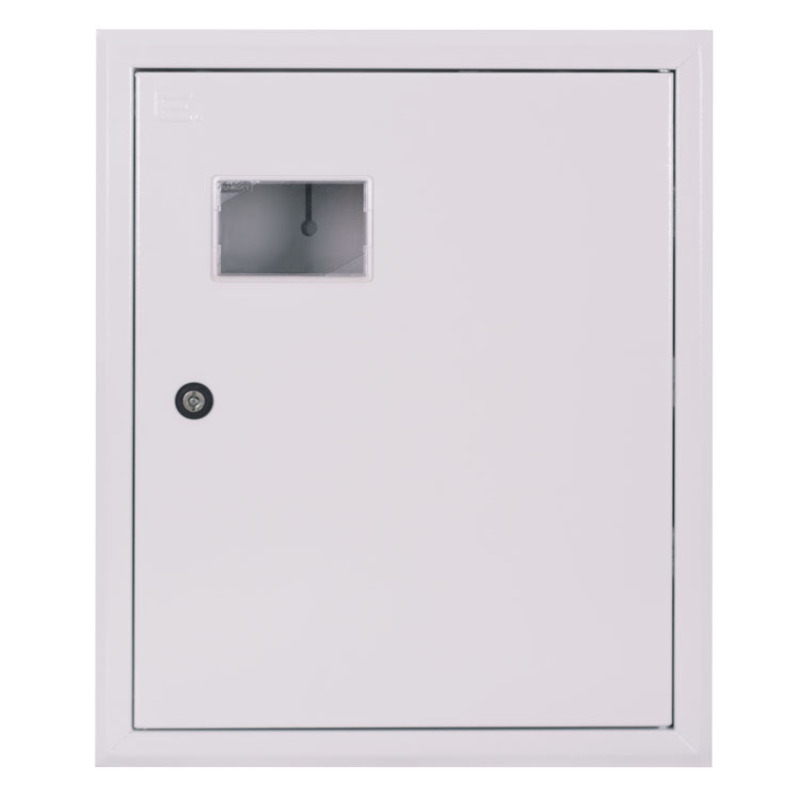Корпус учета металлический e.mbox.pro.w.f3.27z IP31 встраиваемый под 3ф счетчик, 27 модулей с замком "E.NEXT" p0100227
