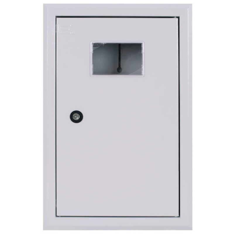 Корпус учета металлический e.mbox.pro.w.f1.12z IP31 встроенный под 1ф счетчик, 12 модулей с замком "E.NEXT" p0100228