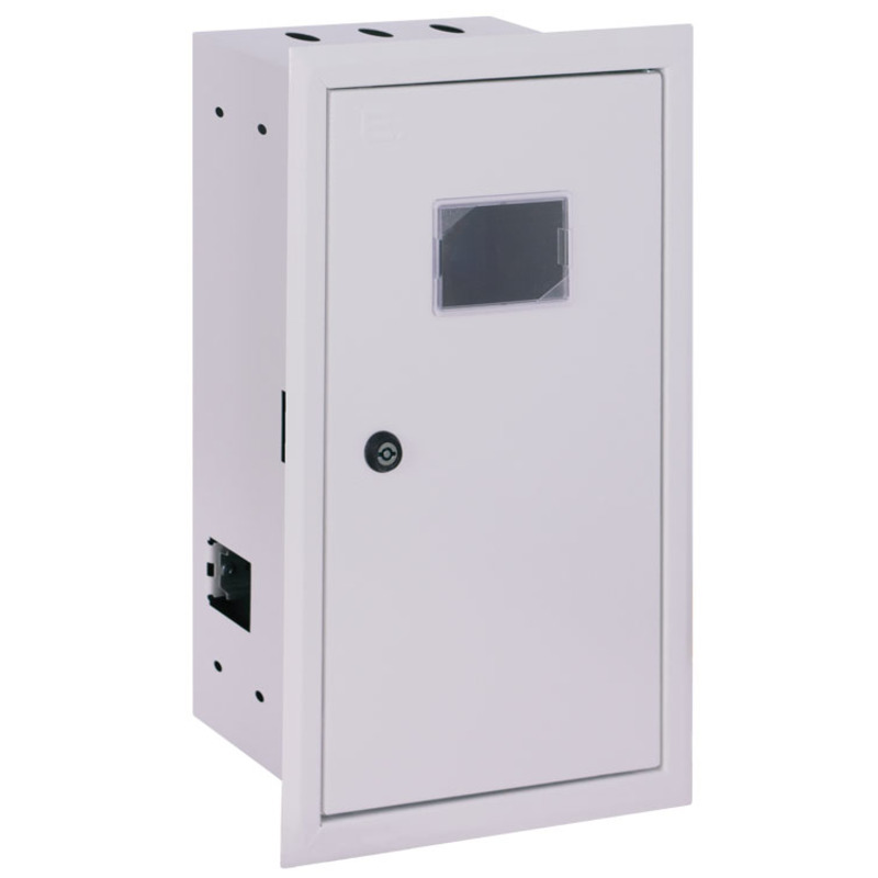 Корпус учета металлический e.mbox.pro.w.f1.12z IP31 встроенный под 1ф счетчик, 12 модулей с замком "E.NEXT" p0100228