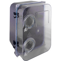 Корпус пластиковый e.mbox.stand.plastic.n.f3.прозрачный, под трёхфазный счётчик, навесной "E.NEXT" s0110004