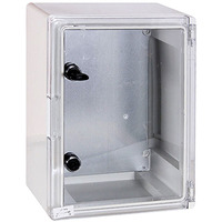 Корпус ударостійкий з АБС-пластика e.plbox.300.400.165.tr, 300х400х165мм, IP65 з прозорими дверима "E.NEXT" CP5013