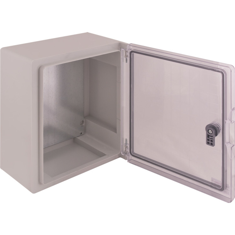 Корпус ударопрочный с АБС-пластика e.plbox.300.350.165.tr, 300х350х165мм, IP65 с прозрачной дверью "E.NEXT" CP5031