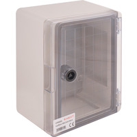 Корпус ударостійкий з АБС-пластика e.plbox.180.240.130.tr, 180х240х130мм, IP65 з прозорими дверима "E.NEXT" CP5032