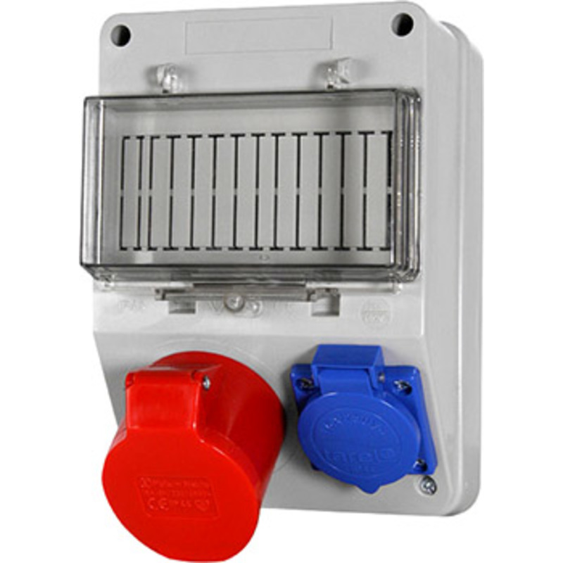 Монтажный набор 32А 3Р+N+Z 220/400V,16A 2P+Z 250V, клеммная колодка 5х6кв.мм "E.NEXT" 6265-130