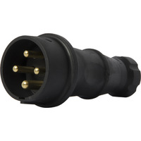 Силова вилка переносна каучукова e.plug.rubber.070.32, 4п. 32А "E.NEXT" s9100032