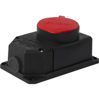 Силовая розетка стационарная с защитной крышкой каучуковая e.socket.rubber.4п.16А. "E.NEXT" s9100037