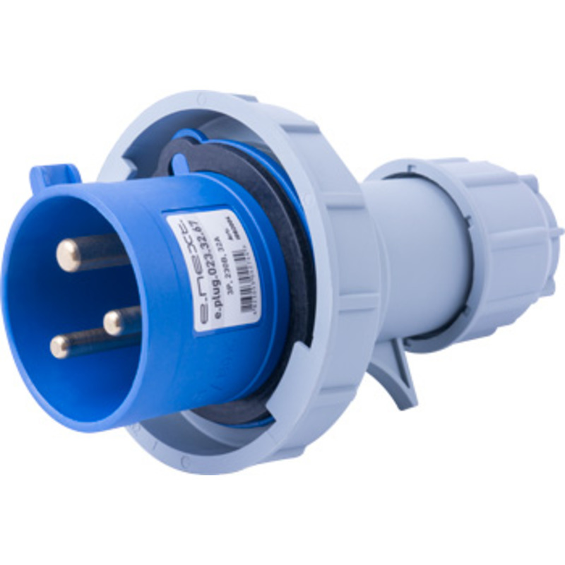 Силова вилка переносна e.plug.023.32.67, 3п., 230В, 32А, IP 67 "E.NEXT" i082004