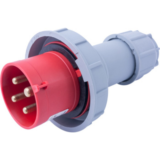 Силова вилка переносна e.plug.024.32.67, 4п., 400В, 32А, IP 67 "E.NEXT" i082005