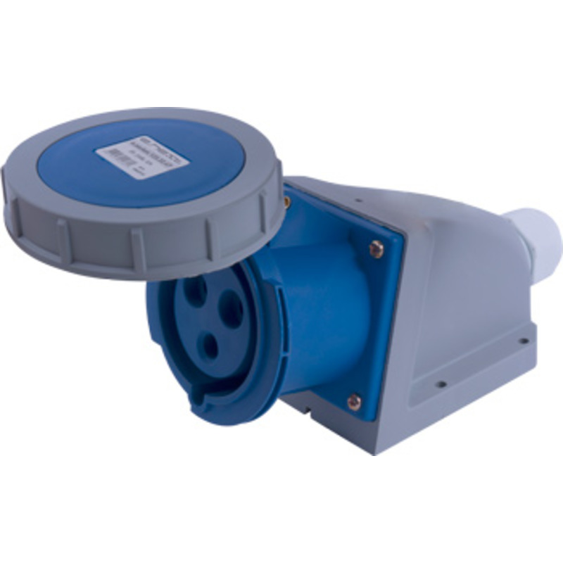 Силовая розетка стационарная e.socket.123.32.67, 3п., 230В, 32А , IP 67 "E.NEXT" i082010