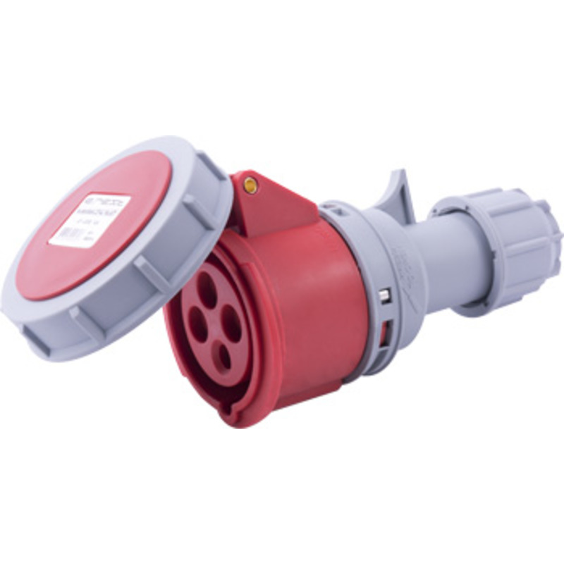Силовая розетка переносная e.socket.214.16.67, 4п., 400В, 16А , IP 67 "E.NEXT" i082014