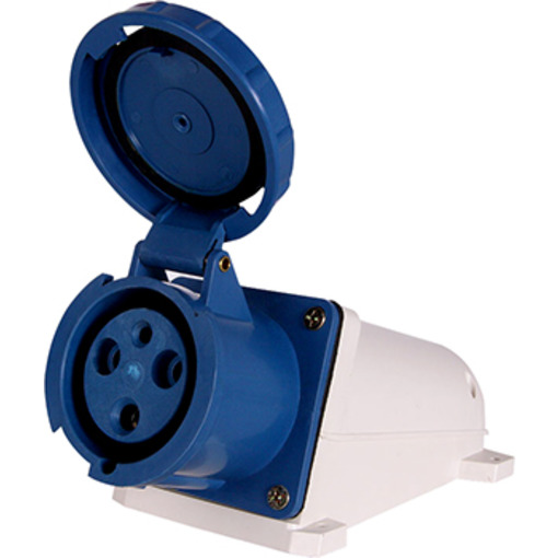Силова розетка стаціонарна e.socket.pro.3.63, 3п., 220В, 63А (133) "E.NEXT" p012003