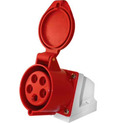 Силова розетка стаціонарна e.socket.pro.5.16, 5п., 380В, 16А (115) "E.NEXT" p012007