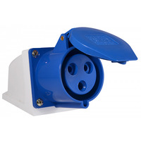 Гнездо стационарное (ГС) 32А/3п (2п+н) 220-240V IP44 синее "LEMANSO" LM2027
