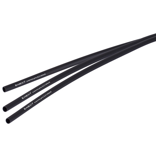 Термоусаджувальна трубка з клейовим шаром e.termo.pro.3,2.1.black, 3,2/1, 1м, чорна "E.NEXT" p092006