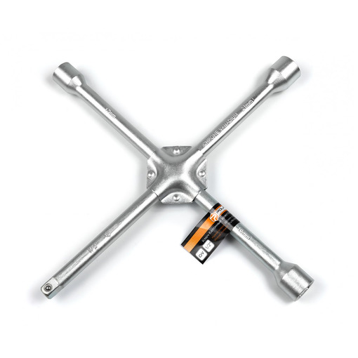 Ключ балонний хрестовий посилений 350mm d16mm, 17х19х22 mm, 1/2""/ 20 "POLAX " 25-073