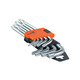 Набір Г-подібних ключів TORX 9шт. Т10-Т50, Cr-V "POLAX" 25-007