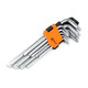 Набор Г-образных удлиненных ключей TORX 9шт. Т10-Т50, Cr-V "POLAX" 25-008
