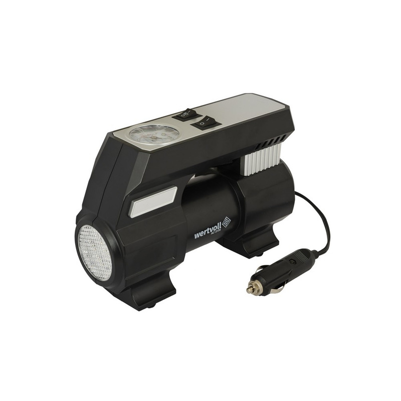 Компресор автомобільний 12V, 150 PSI, 8 A, 100 Вт, 35 л/хв WERTWOLL AC-2135