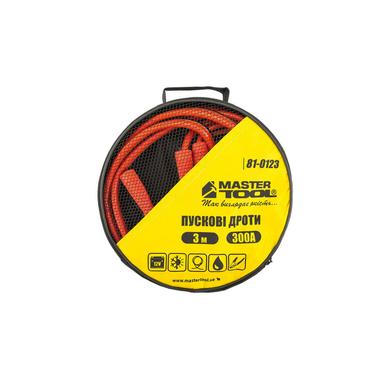 Провід пусковий 300 А, 3 м MASTER TOOL 81-0123