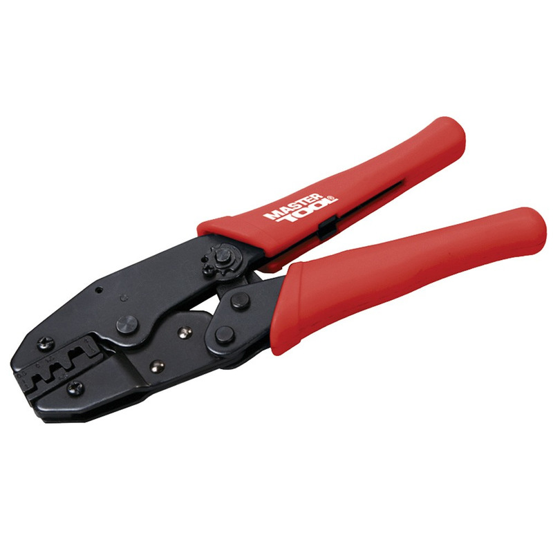 Клещи для обжима контактов с трещоткой 220 мм MASTER TOOL 75-2250