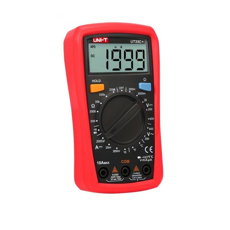 Мультиметр UNIT+ с функцией измерения температуры "LEMANSO" UT-33C