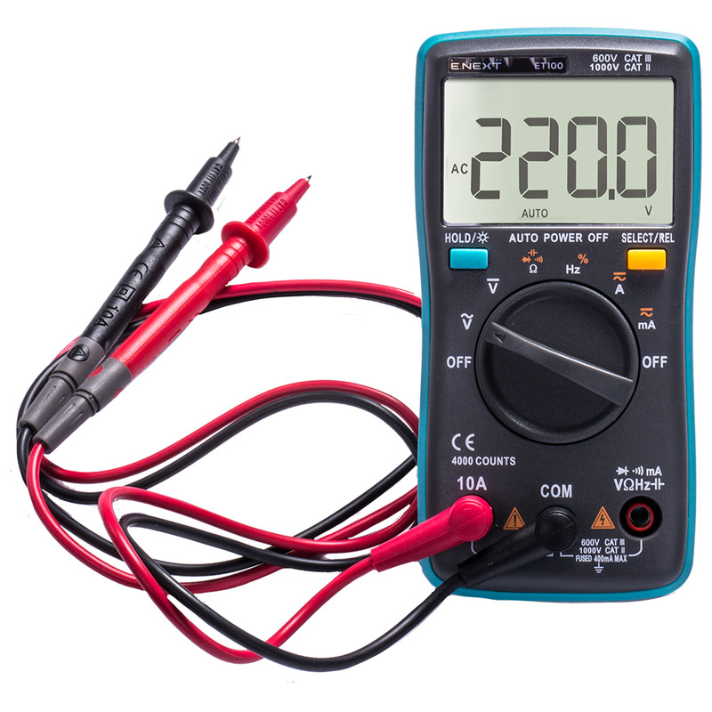 Мультиметр цифровой e.tool.multitest.pro.ET100 "E.NEXT" p074001