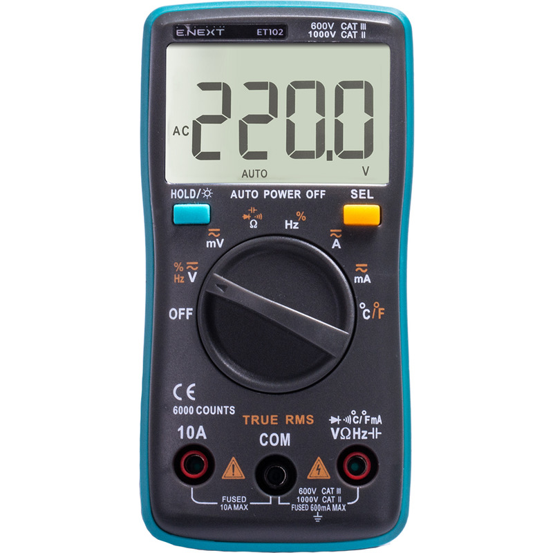 Мультиметр цифровой e.tool.multitest.pro.ET102 "E.NEXT" p074002
