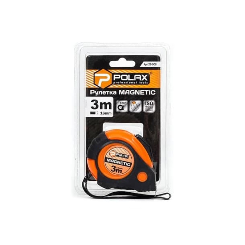 Рулетка Magnetic 3*16mm"POLAX" 29-0088