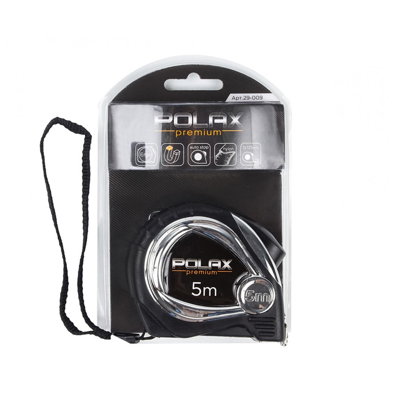 Рулетка Premium 5*19mm"POLAX"29-009